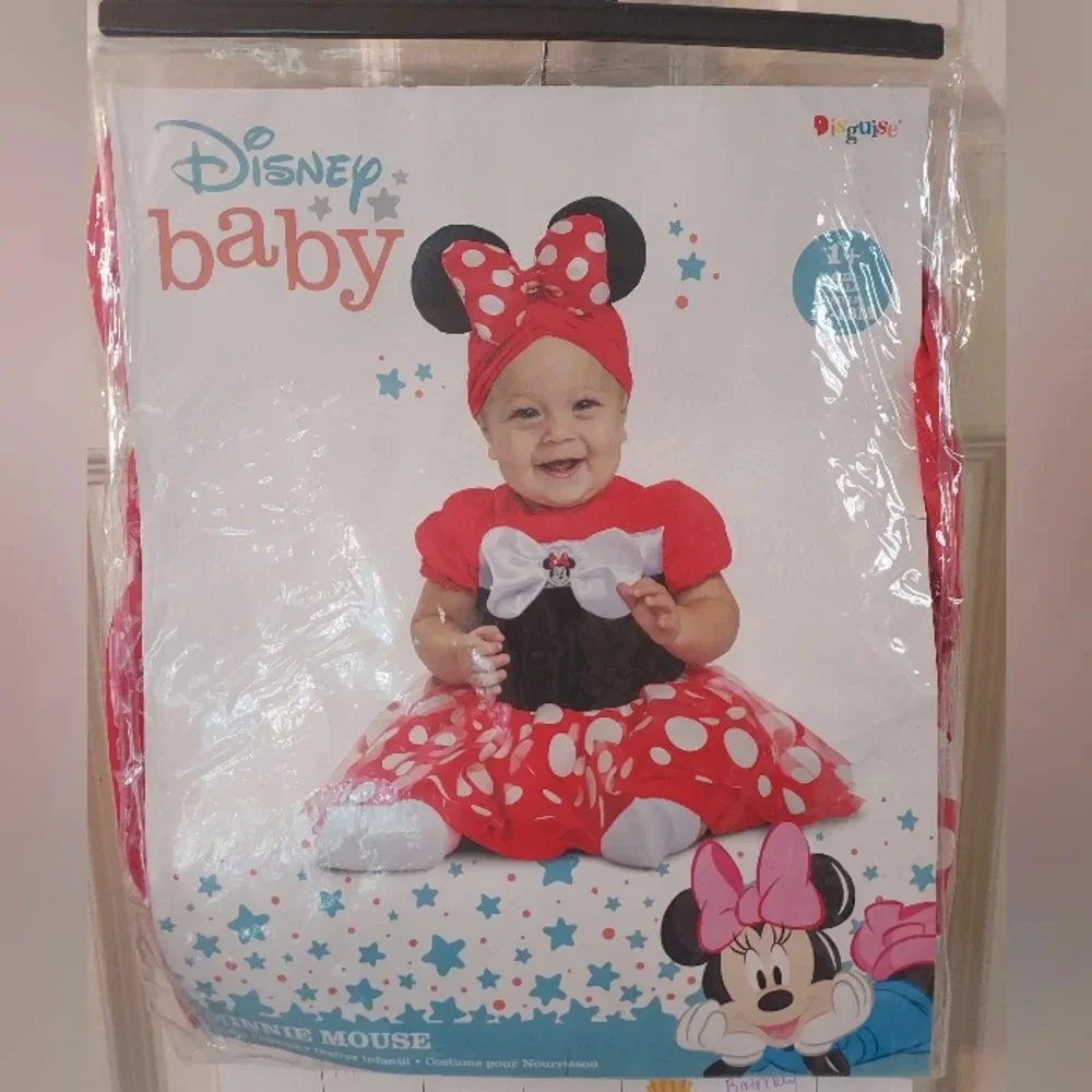 Disney Baby Minnie Mouse Outfit Halloween Costume in Size 12-18 Months COMPLETE